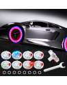 Car Tire Lights Wheel Valve Stem Hub Lamp Cap Lights Car Solar Led Tire Lights Solar Energy Flashing Lights