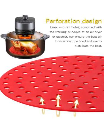 Air Fryer Silicone Liners (4 Pcs) for Ninja Foodi DZ201/DZ401, Reusable AirFryer Liners