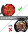 Air Fryer Silicone Liners (4 Pcs) for Ninja Foodi DZ201/DZ401, Reusable AirFryer Liners