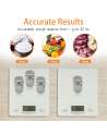 Kitchen Scale Digital Food Scale Rechargeable with Waterproof Tempered Glass Platform