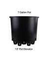 13-Inch Pot Elevators for Plants Plastic Fabric Pots Elevator Saucer Riser Tray Stand Indoor-Outdoor, 6-Pack