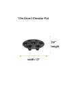 13-Inch Pot Elevators for Plants Plastic Fabric Pots Elevator Saucer Riser Tray Stand Indoor-Outdoor, 6-Pack