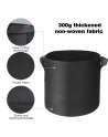 5-Pack 3 Gallon Plant Grow Bags Heavy Duty Thickened Nonwoven Fabric Pots with Handles