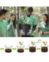 5-Pack 3 Gallon Plant Grow Bags Heavy Duty Thickened Nonwoven Fabric Pots with Handles