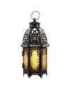 SENJWARM Vintage Large Size Decorative Candle Ramadan Lantern, 12.8 inch Moroccan Style Ramadan Hanging Lantern