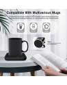 SENJWARM Smart Coffee Mug Warmer Digital LCD, Auto Shut Off Electric Cup Heater for Desk