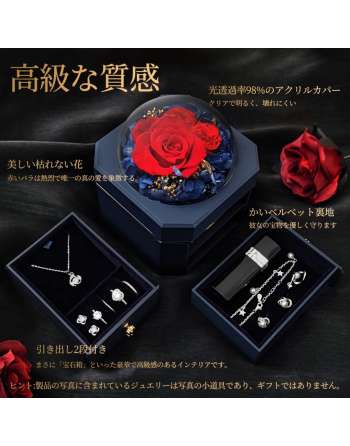 SENJWARM Preserved Flower, Anniversary Gift, Non-Withering Flower, Girlfriend, Wife, Wedding Gift, Popular, Birthday, Anniversar
