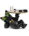 Dog Offering Plates, Figurine, Key Storage Tray, Plate Decoration, Creative Decoration,  (sprawling dog)