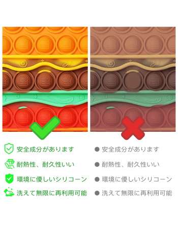 SENJWARM Squeeze Toy, Push Pop, Toy, Stress Relief, Educational Toy