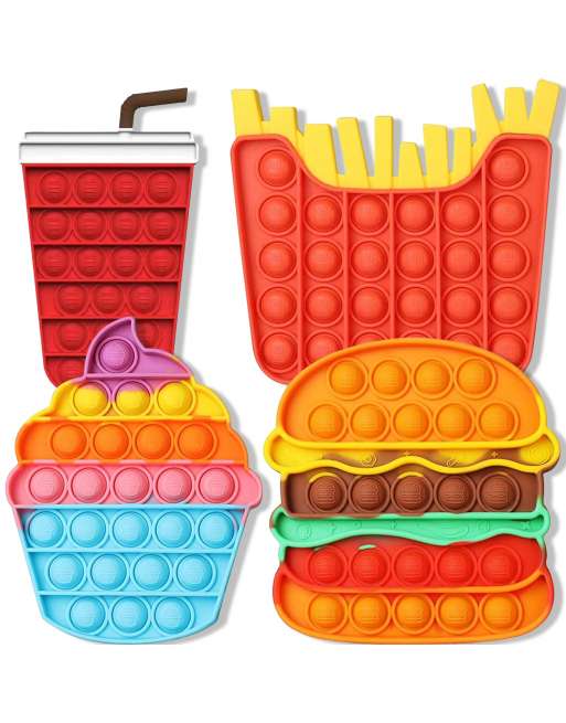 SENJWARM Squeeze Toy, Push Pop, Toy, Stress Relief, Educational Toy