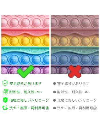 SENJWARM Squeeze Toy, Push Pop, Toy, Stress Relief, Educational Toy