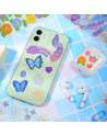 8 Sheets Scrapbook Stickers Laser Ribbon Stickers Waterproof Stickers