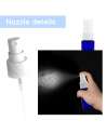 Blue Spray Bottles PET Empty Fine Mist Plastic Mini Travel Bottle Set