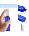 Blue Spray Bottles PET Empty Fine Mist Plastic Mini Travel Bottle Set