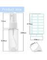 Clear Spray Bottles PET Empty Fine Mist Plastic Mini Travel Bottle Set