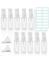 Clear Spray Bottles PET Empty Fine Mist Plastic Mini Travel Bottle Set