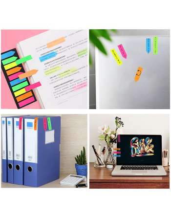 Clear Sticky Notes, Transparent Sticky Note Pads, Translucent Colored Stickies Notes