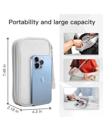 Electronic Organizer,Travel Cord Organizer Waterproof Electronics Accessories Carry Case Portable