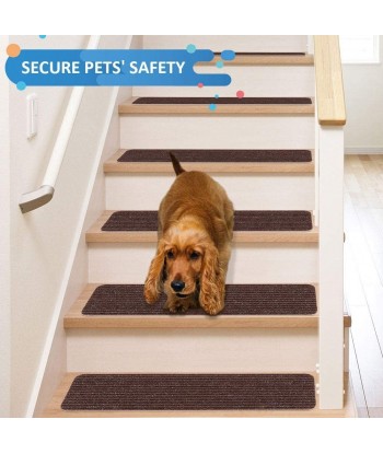 Stair Treads Non-Slip Carpet Indoor Set of 15 Treads Stair Rugs Mats Rubber Backing (30 x 8 inch)