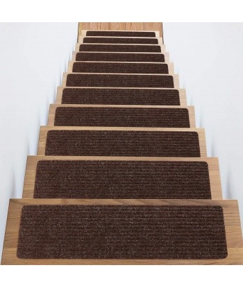Stair Treads Non-Slip Carpet Indoor Set of 15 Treads Stair Rugs Mats Rubber Backing (30 x 8 inch)