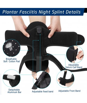 2020 Updated Version Plantar Fasciitis Night Splint, Efferey Night Splint for Plantar Fasciitis