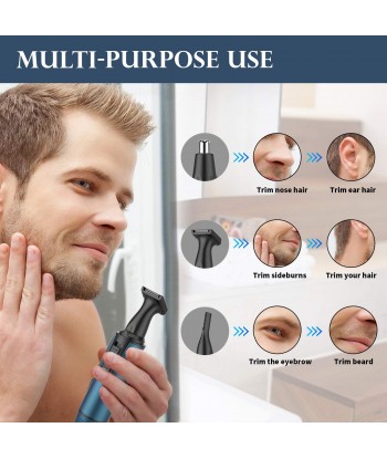 Ear Nose Hair Trimmer Eyebrow Facial Trimmer Clipper for Men and Women, IPX7 Waterproof