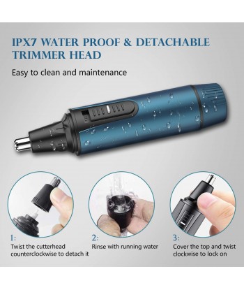 Ear Nose Hair Trimmer Eyebrow Facial Trimmer Clipper for Men and Women, IPX7 Waterproof