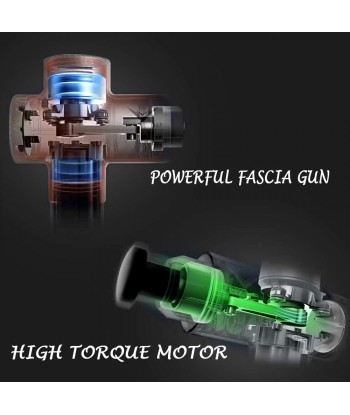 Massage Gun Deep Tissue Massager - Percussion Massager Gun  Deep Tissue Portable Body Muscle Massager Gun