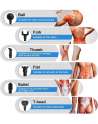 Massage Gun Deep Tissue Massager - Percussion Massager Gun  Deep Tissue Portable Body Muscle Massager Gun