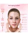 Jade Roller Face Roller and Gua Sha Set for Neck, Body, Face, Natural Rose Quartz Anti-Aging Massager to Repair Skin
