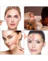 Jade Roller Face Roller and Gua Sha Set for Neck, Body, Face, Natural Rose Quartz Anti-Aging Massager to Repair Skin