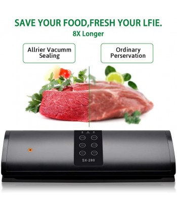 Vacuum Sealer, Automatic Food Sealer Machine for Food Savers|Easy to Clean|Dry & Moist Food Modes| Compact Design