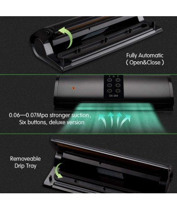 Vacuum Sealer, Automatic Food Sealer Machine for Food Savers|Easy to Clean|Dry & Moist Food Modes| Compact Design