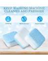 Solid Washing Machine Cleaner Effervescent Tablet, Deep Cleaning Tablets for All Machines 10 Counts