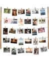 Hanging Photo Display for Wall Decor 30.7X 26 Inch with 30 Clips  Picture Hangers Hanging Display Frames for Party/Home