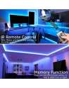 LED Strip Lights, 32.8 ft RGB WiFi Controller Led Light Strip 5050 SMD IP65 Waterproof RGB Flexible Light Strip Kit