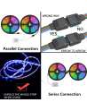 LED Strip Lights, 32.8 ft RGB WiFi Controller Led Light Strip 5050 SMD IP65 Waterproof RGB Flexible Light Strip Kit