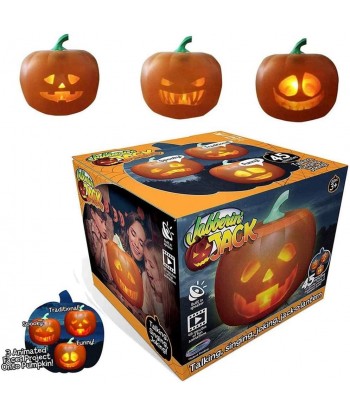 2020 Halloween Flash, Halloween Talking Animated Pumpkin with Built-in Projector & Speaker (3in1)