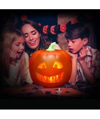 2020 Halloween Flash, Halloween Talking Animated Pumpkin with Built-in Projector & Speaker (3in1)