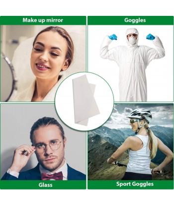Anti-fog Glasses Cloth Reusable Anti Fog Cleaning Wipes for Glasses Motorcycle Helmet Eyeglass Camera Lens Screens (24PCS)