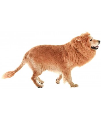 Dog Lion Mane Costume,Lion Mane Wig Costumes for Medium to Large Sized Dog with Ears & Tail