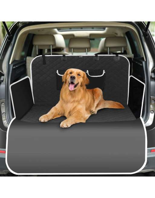 Cargo Liner Cover for Dogs, Pet Cargo Cover SUVs Dog Seat Cover Mat with Side and Bumper Flap Protector