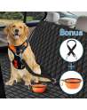 meekPet Dog Car Seat Cover for Pets 100% Waterproof Hammock for Dogs Backseat