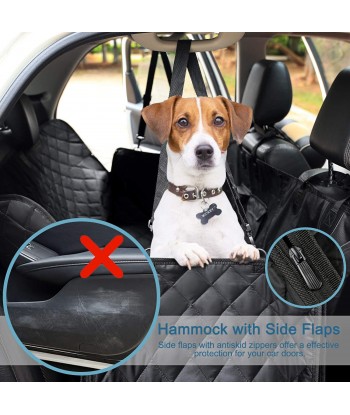 meekPet Dog Car Seat Cover for Pets 100% Waterproof Hammock for Dogs Backseat