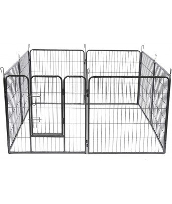 Dog Playpen Puppy Playpen Dog Pen Indoor Outdoor Metal Pet Play Yard Fence Rabbit Bunny Enclosure