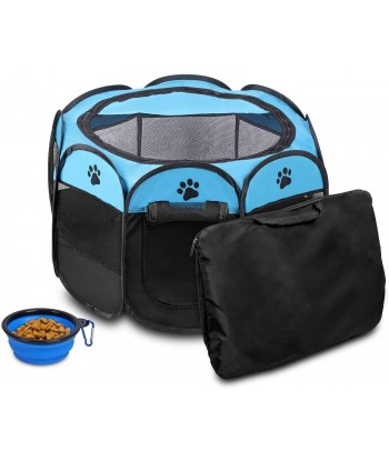 Portable Foldable Pet Playpen Dogs Cats Indoor/Outdoor Use Waterproof Scratch Resistant Pet Bed