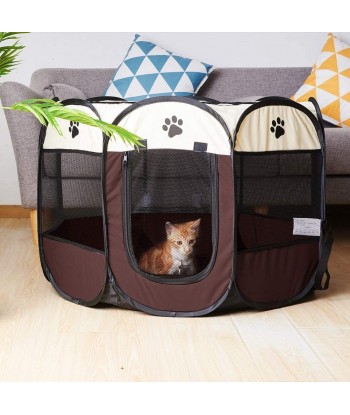 Portable Foldable Pet Playpen Dogs Cats Indoor/Outdoor Use Waterproof Scratch Resistant Pet Bed