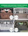 Dog Barrier for SUV's, Cars & Vehicles, Heavy-Duty - Adjustable Pet Barrier, Universal Fit