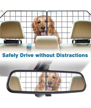 Dog Barrier for SUV's, Cars & Vehicles, Heavy-Duty - Adjustable Pet Barrier, Universal Fit