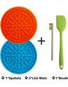 Silicone Dog Lick Mat Slow Feeder Dog Distraction Lick Pad with Suction Licking Buddy for Dogs Bathing, Grooming, Anxiety
